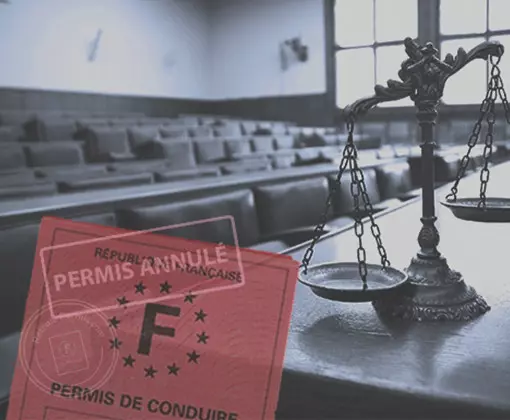 Permis de conduire annulé judiciairement par un tribunal suite à une infraction routière